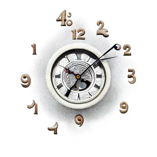 Disintegrating Old Clock