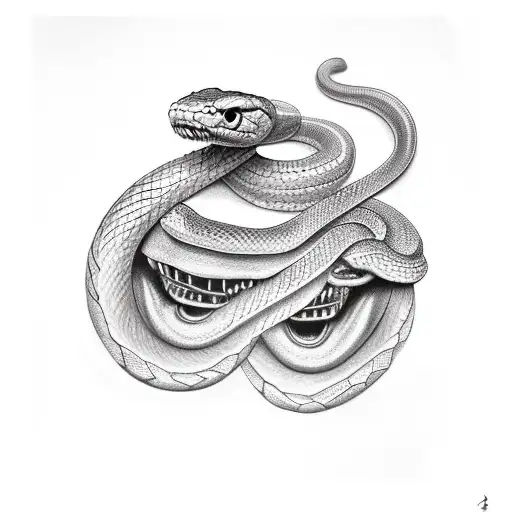 Snake Coming Out Of Persons Mouth