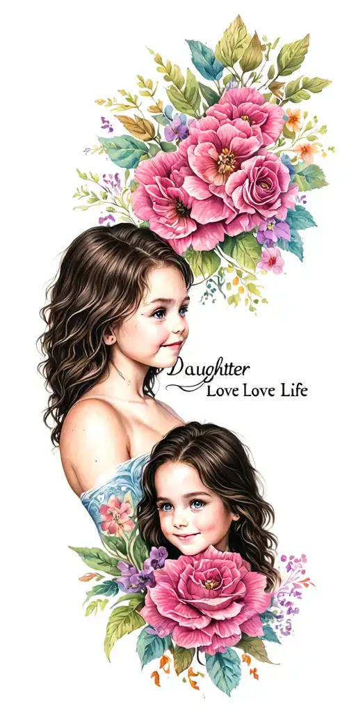 Daughter Love Life Growing