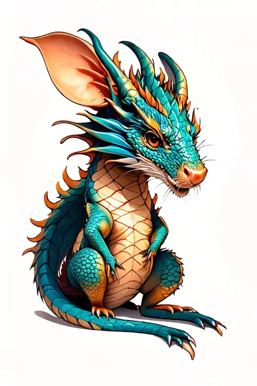 Dragon And Mouse Wrapped