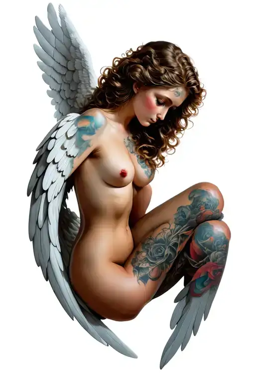Sexy Nude Pornographic Angel