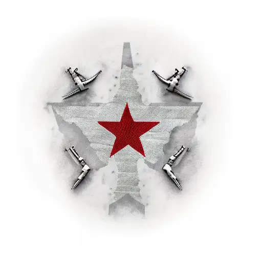 Texas Waving Flag With Soldier