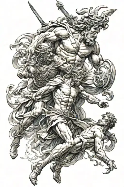 Greek Vs Roman Gods Battling