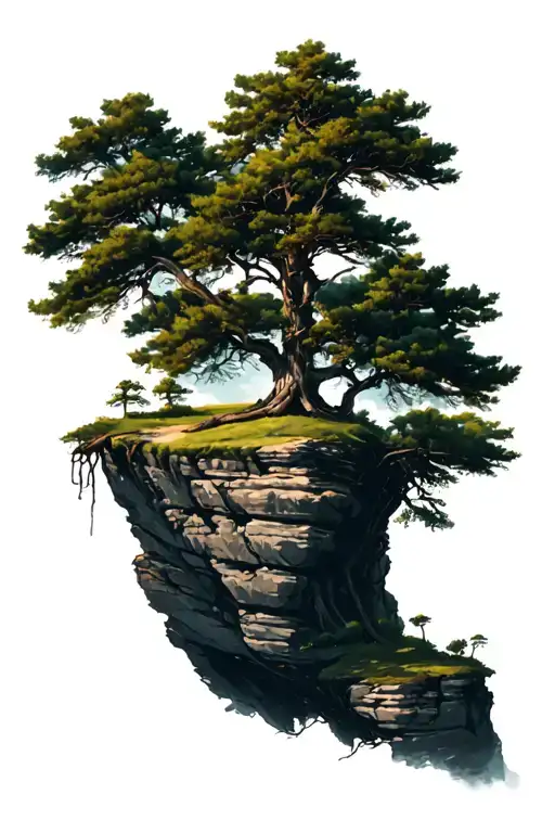 Tree On A Cliff Edge