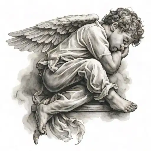 Boy Angel Sleeping