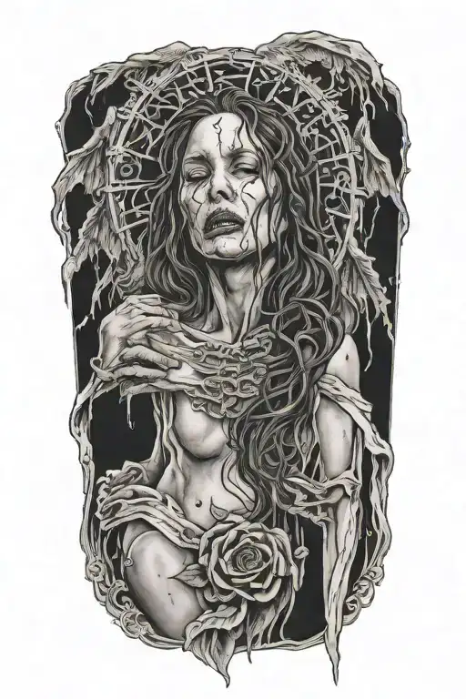 Death Angel Crying Woman
