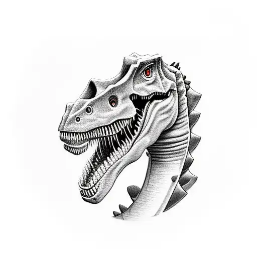 Dinosaur Into A Car Flipping Finger