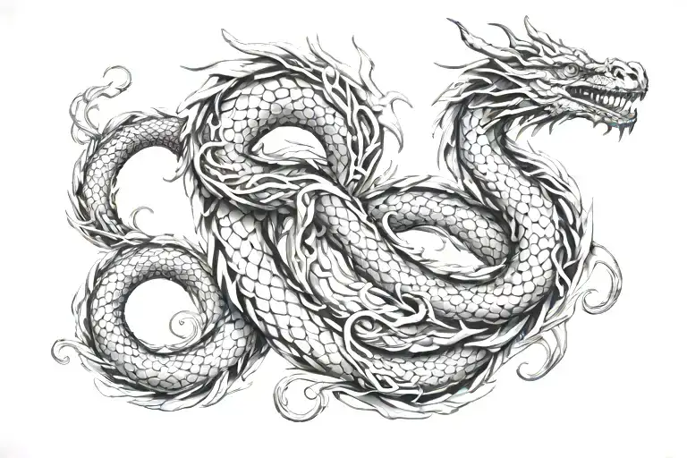 Dragon Infinity Symbol Made