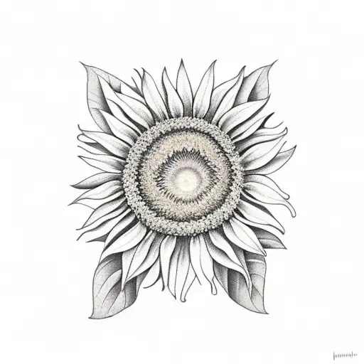 Sunflower In Triangle