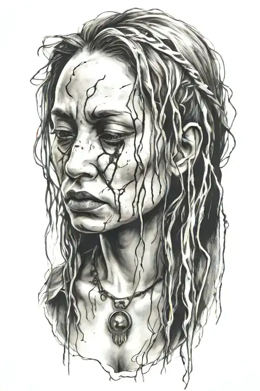 Death Angel Crying Woman