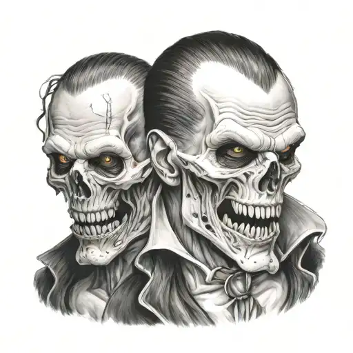 Vampire With Skull
