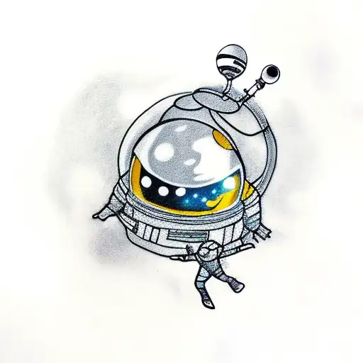 Astronaut Catching The Snitch From Harry Potter In Space