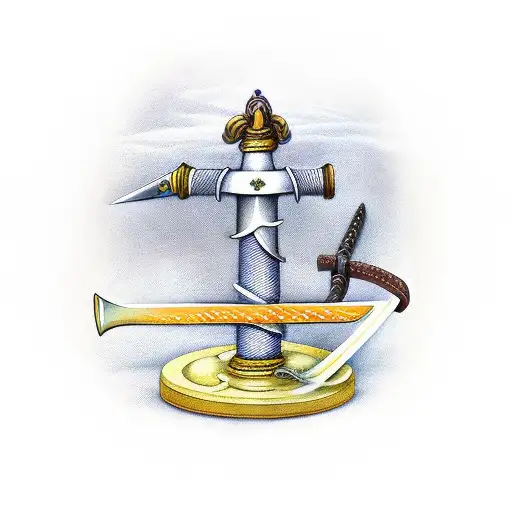Sword With Saturn On The Pommel And A Unicorn On The Guard