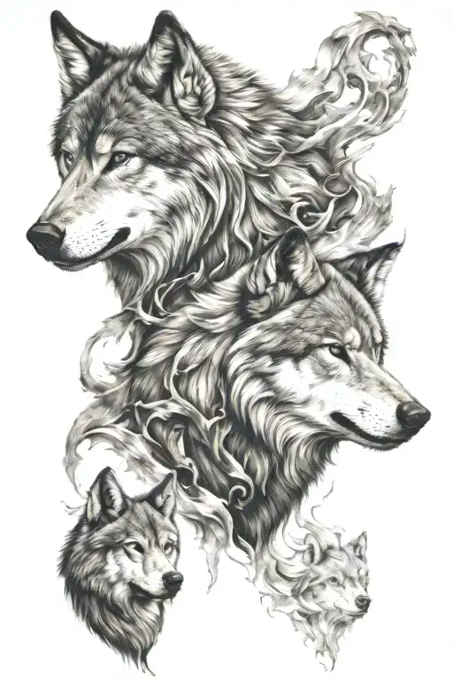 Wolf Tattoo Good Vs Evil