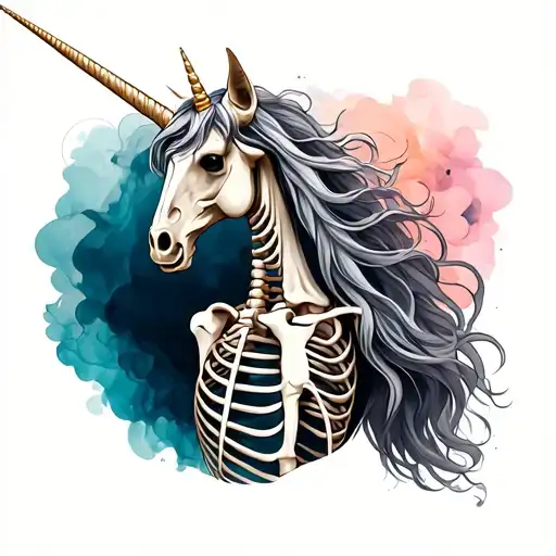 Unicorn Full Body Skeleton