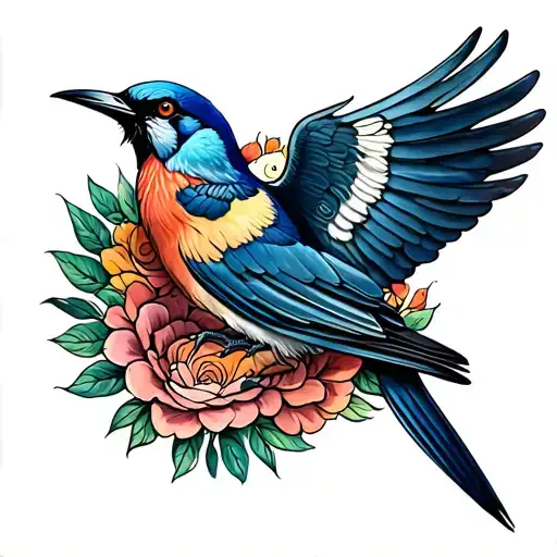 Chicano Style Bird Rising