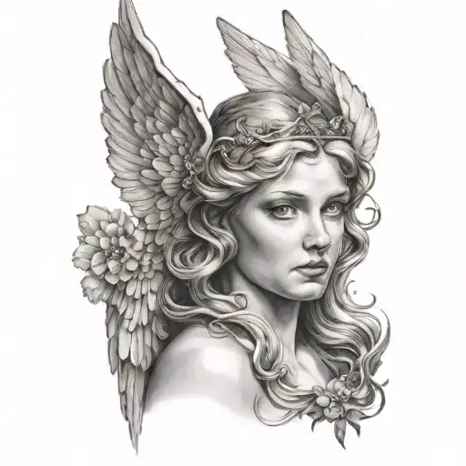 Realistic Angel Portrait Style