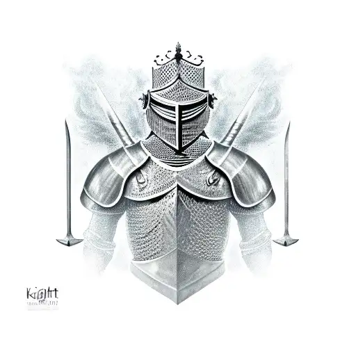 Knight With Sword And Smoke