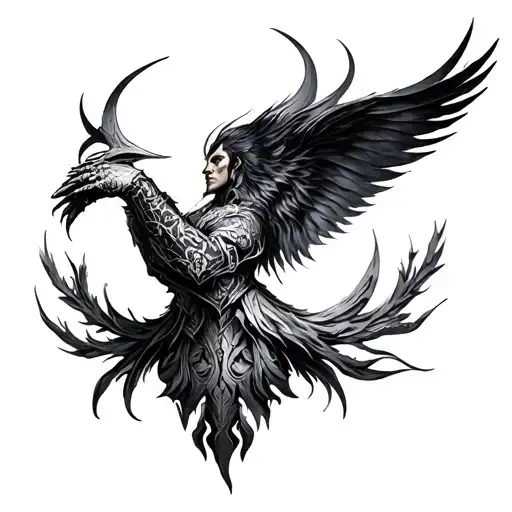 Tatouage Heut Du Bras Theme The Witcher