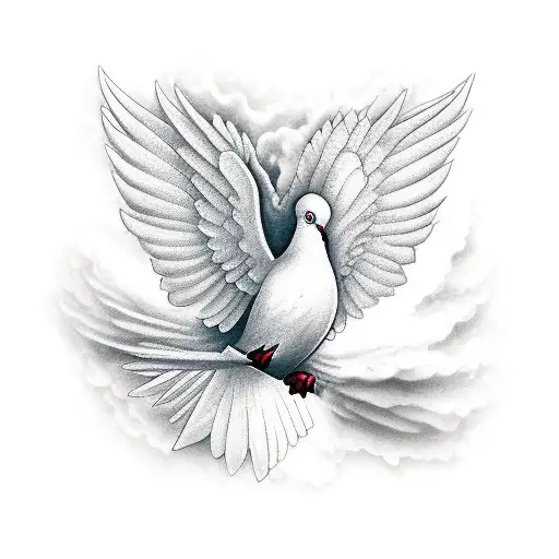 Dove Breaking From Chains