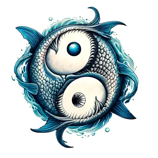 Shark And Fish Yin Yang