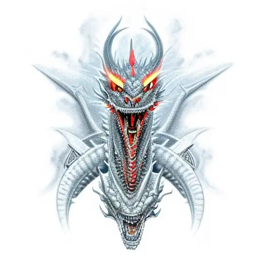 A Robotic Dragon Breathing Fire