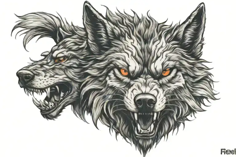 Fenrir Wolf Face