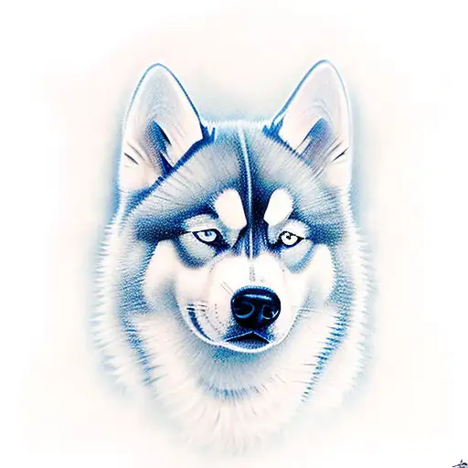 Female Husky Blue-eyed Named Moonlight