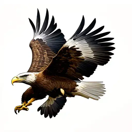 Underside Of Eagle Flying