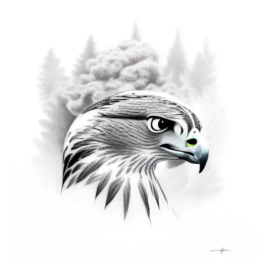 A Hawk Half God Half Animal