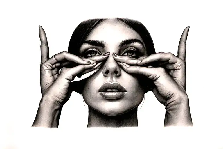 See No Evil Speak No Evil Hear No Evil Woman's Face