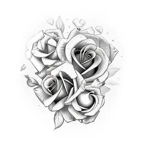 Rose Assortment With Stopwatch And Butterflier