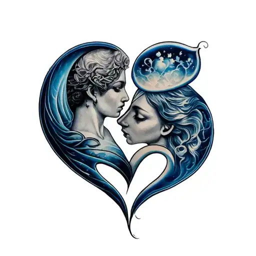 Gemini And Love Symbol