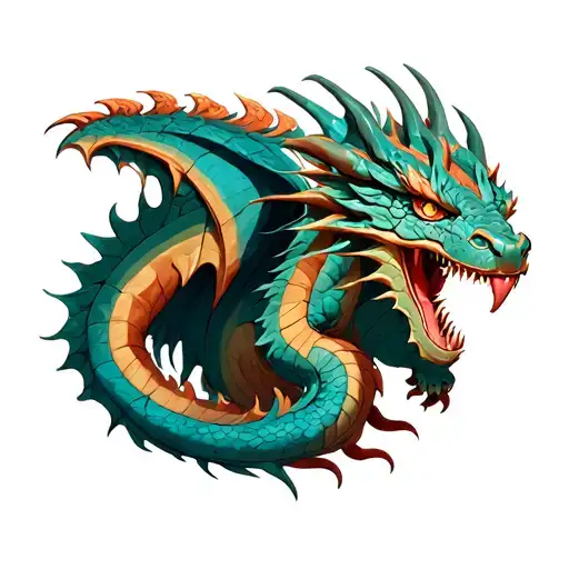 I Would Like A Dragon That Is Long With Tail