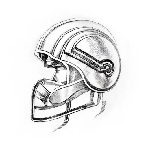 Spartan Helmet With Acient Greek Colomns