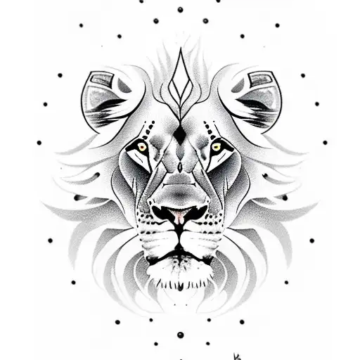 Lion With Stargazers