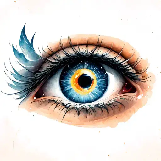 Sagittarius Inside An Eye