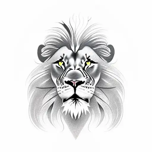 Half Lion Head With Extras