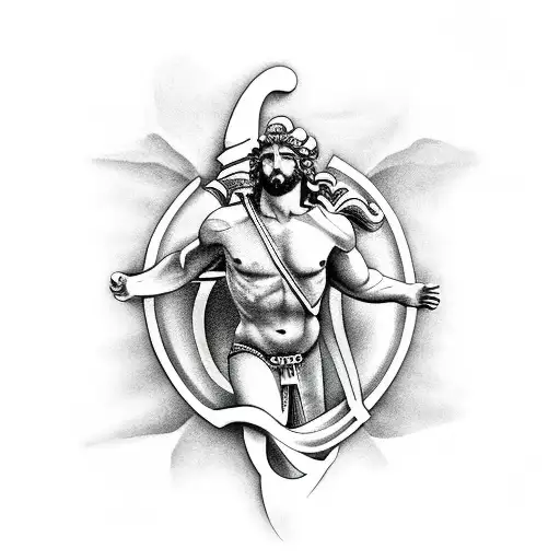 Greek God With Spartan