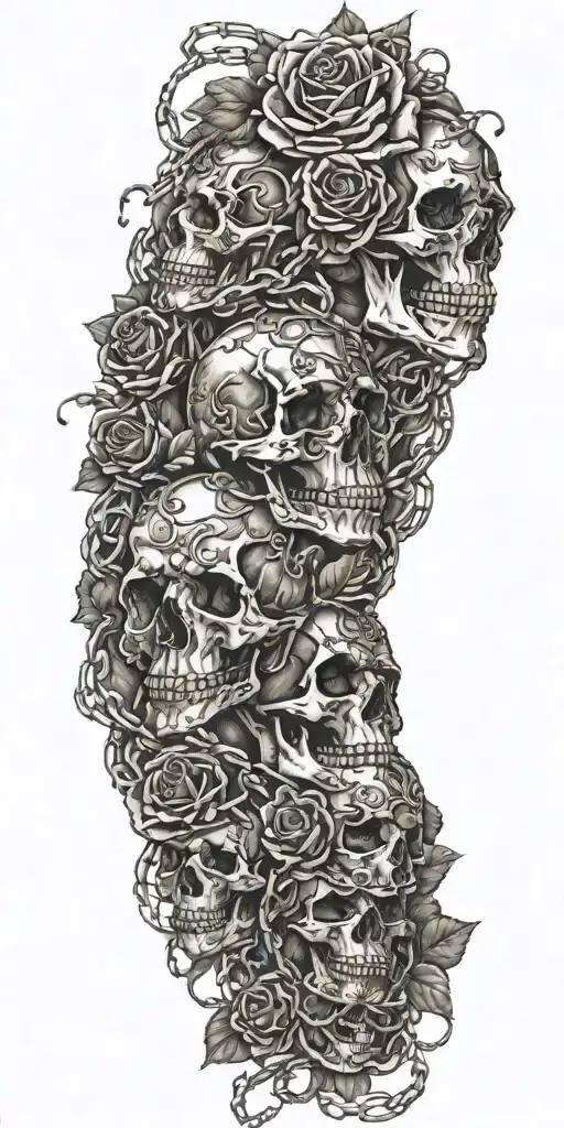Skulls And Roses And Clouds And Chains