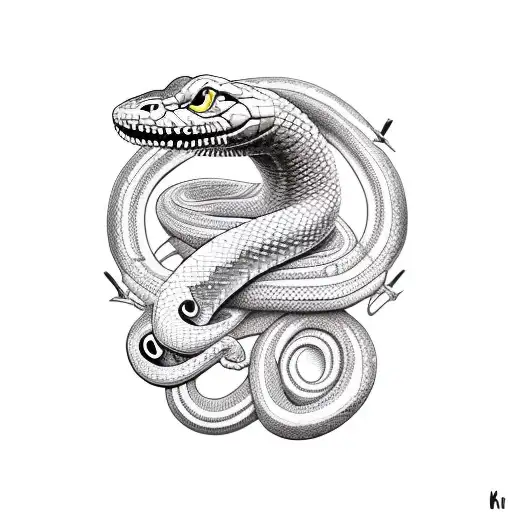 Agressiv Snake With Knife Tail