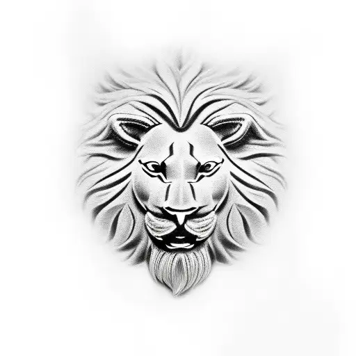 Christian Cross Lion Head