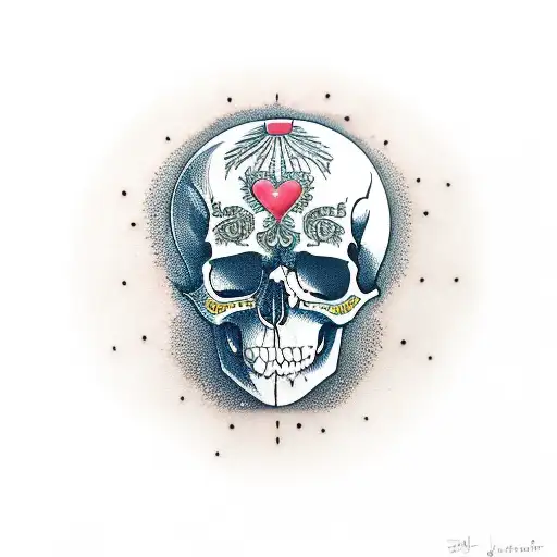 Skull With Aces