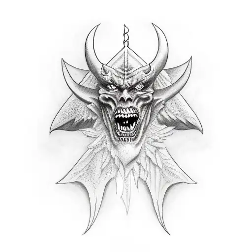 Angle And Demon Facing Each Other