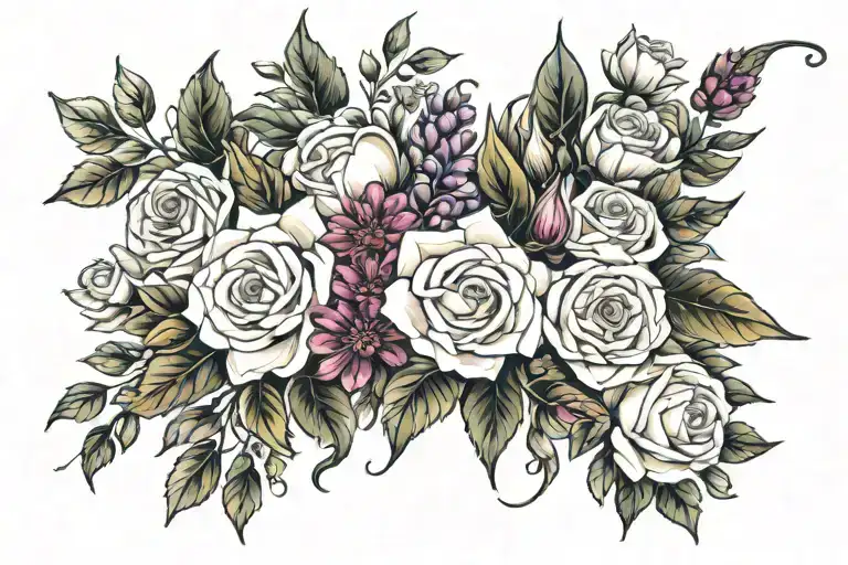 A Bouquet Of Flowers With Each Flower Representing A Different Milestone In Motherhood