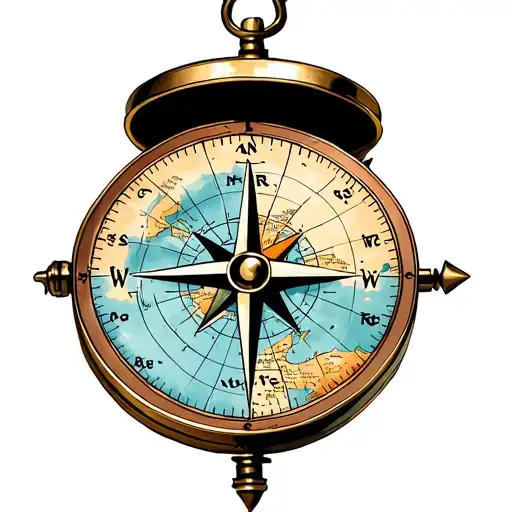 Compass With Map
