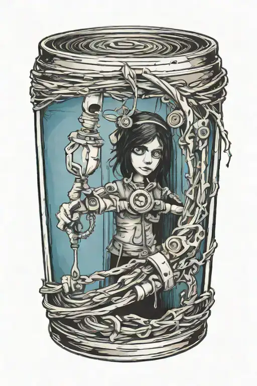 Coraline Inspired Beldam's Sewing Needle Hand Wraped Around The Forarm