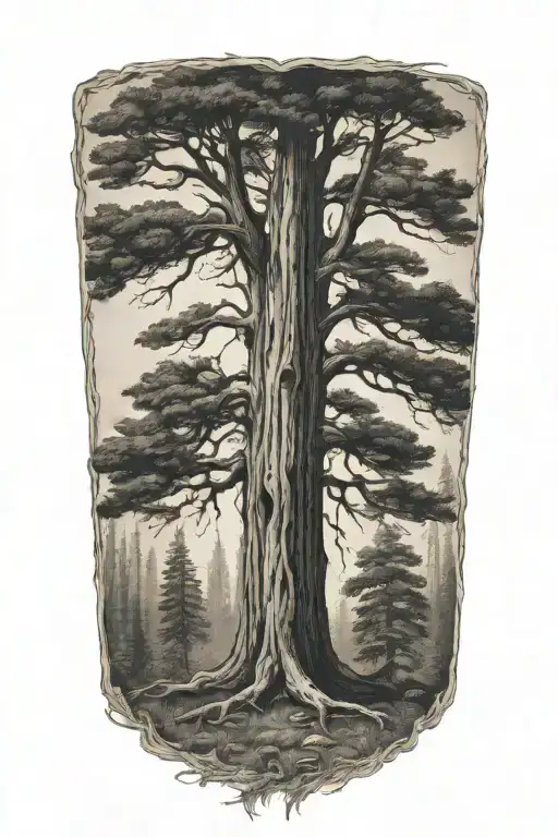 One Redwood Tree