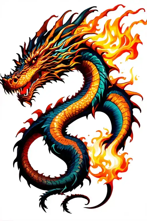 Dragon Breathing Fire Breathing Dragon