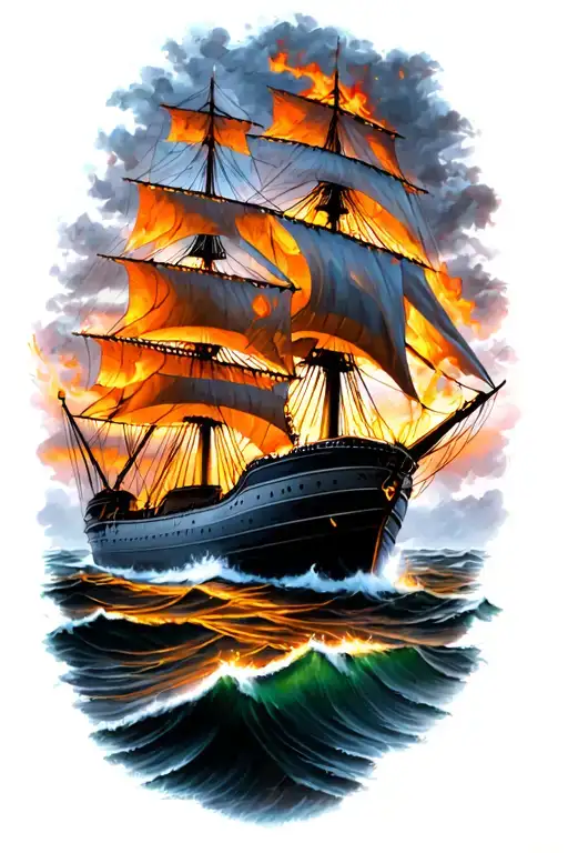 Burn The Ships Going To Shore